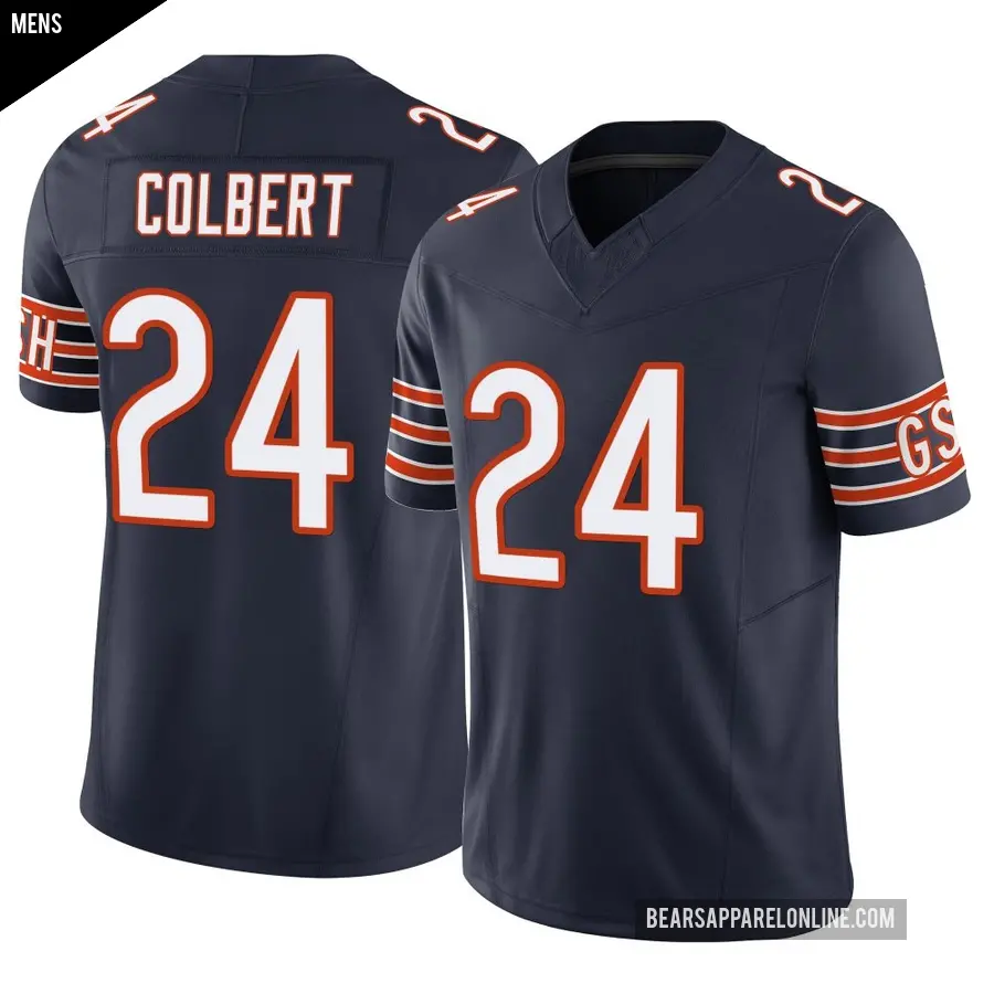 Men's Chicago Bears ＃24 Adrian Colbert Navy Limited Vapor F.U.S.E. Jersey