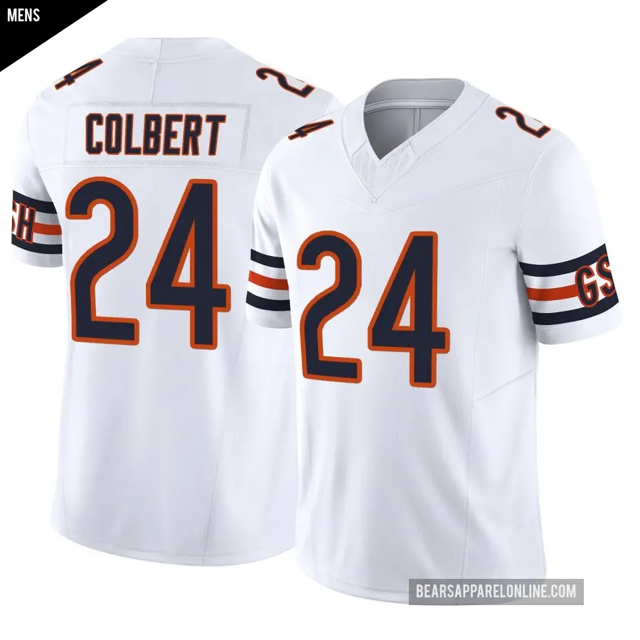Men's Chicago Bears ＃24 Adrian Colbert White Limited Vapor F.U.S.E. Jersey