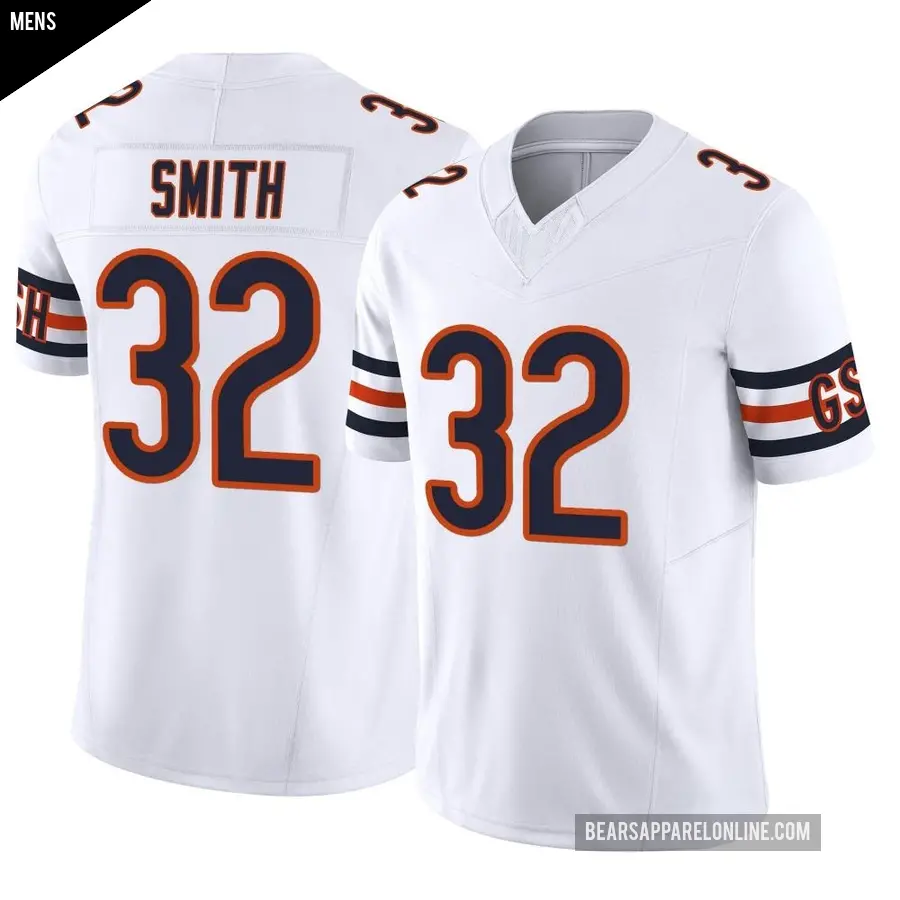 Men's Chicago Bears ＃32 Terell Smith White Limited Vapor F.U.S.E. Jersey