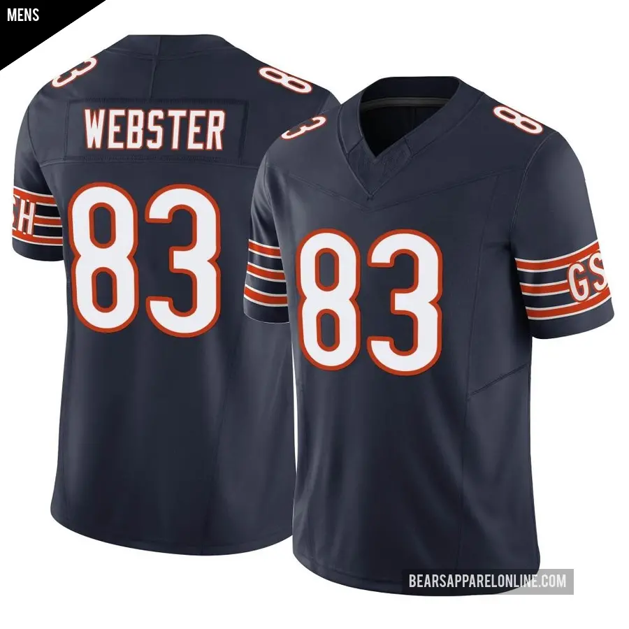 Men's Chicago Bears ＃83 Nsimba Webster Navy Limited Vapor F.U.S.E. Jersey