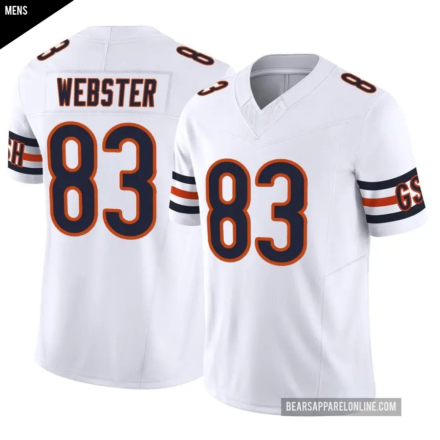 Men's Chicago Bears ＃83 Nsimba Webster White Limited Vapor F.U.S.E. Jersey
