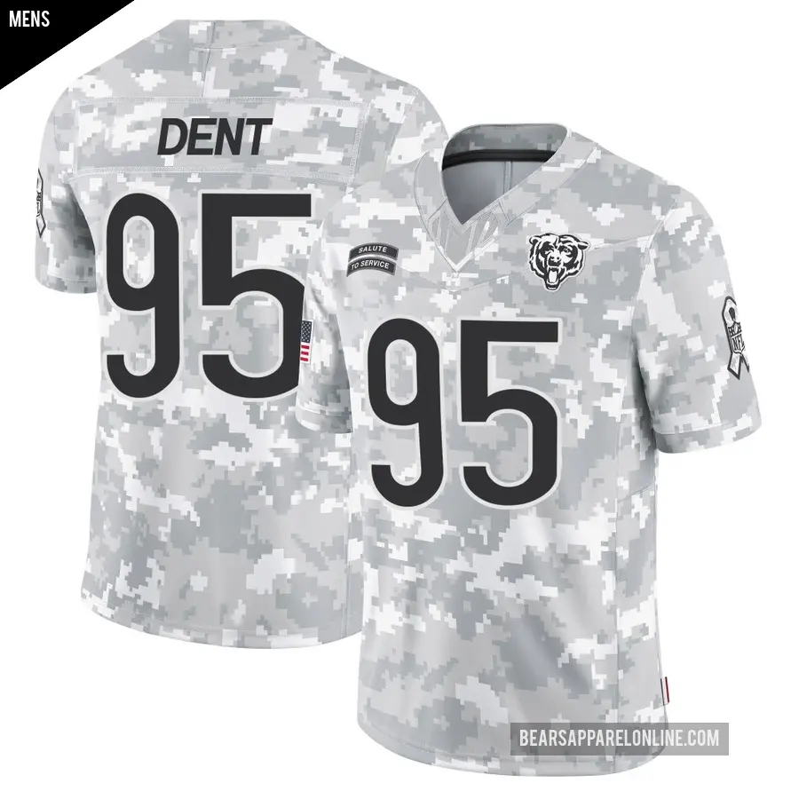 Men's Chicago Bears ＃95 Richard Dent Arctic Camo Limited 2024 Salute to Service Jersey