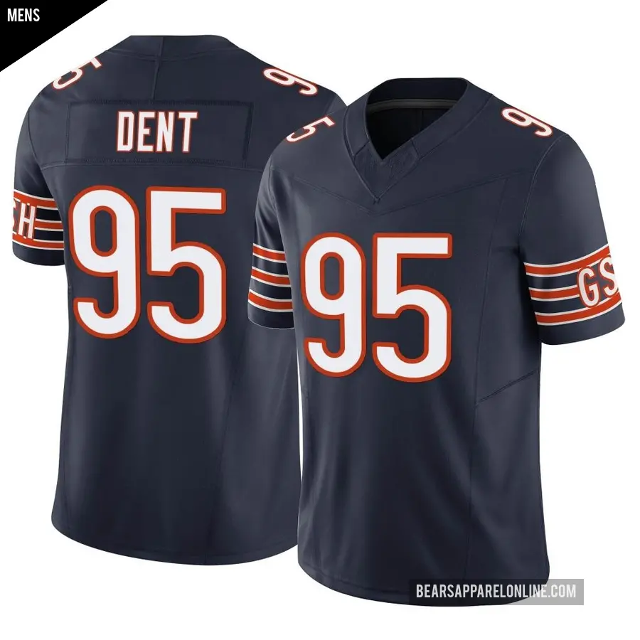 Men's Chicago Bears ＃95 Richard Dent Navy Limited Vapor F.U.S.E. Jersey