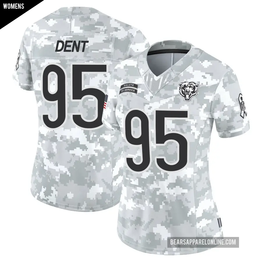 Women's Chicago Bears ＃95 Richard Dent Arctic Camo Limited 2024 Salute to Service Jersey