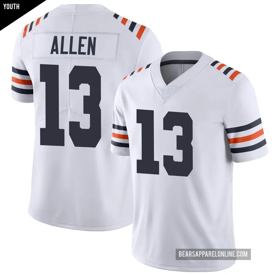 Youth Chicago Bears ＃13 Keenan Allen White Limited Alternate Classic Vapor Jersey