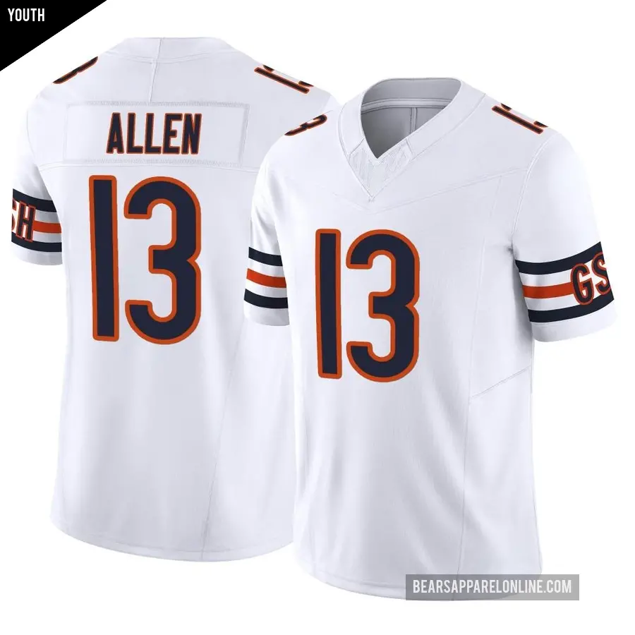 Youth Chicago Bears ＃13 Keenan Allen White Limited Vapor F.U.S.E. Jersey