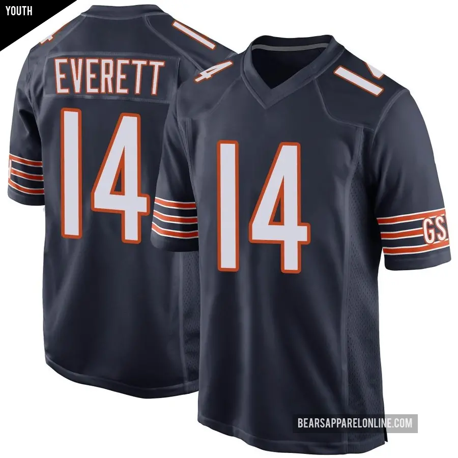 Youth Chicago Bears ＃14 Gerald Everett Navy Game Team Color Jersey