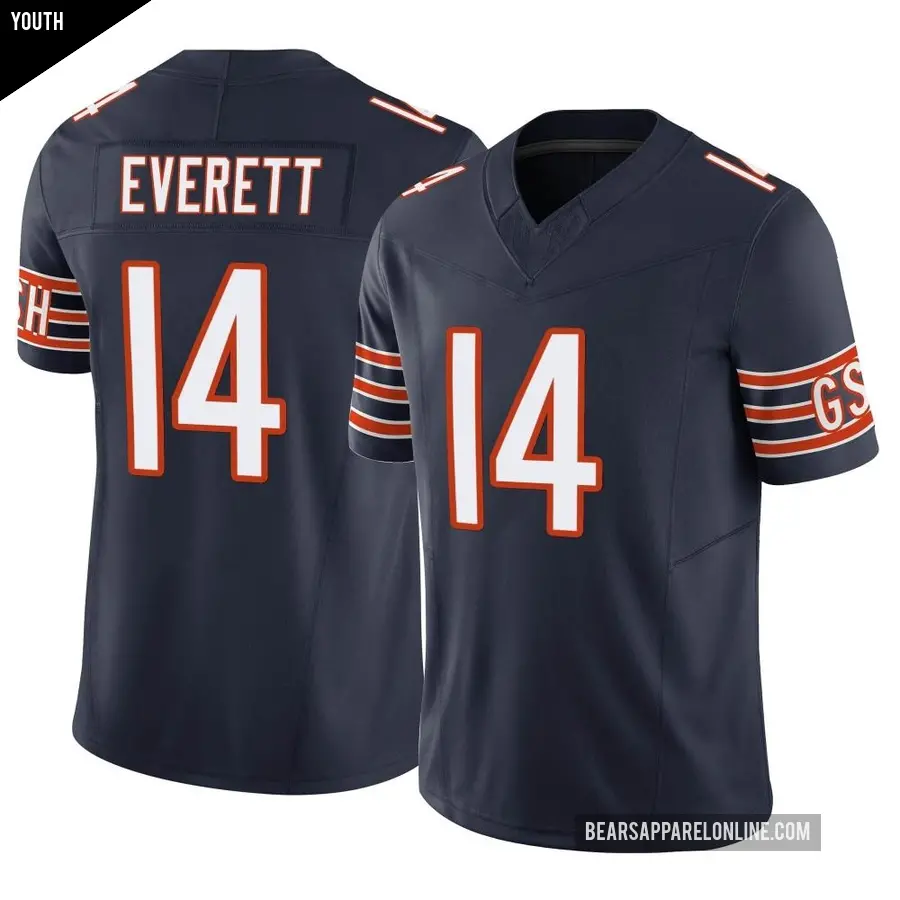 Youth Chicago Bears ＃14 Gerald Everett Navy Limited Vapor F.U.S.E. Jersey