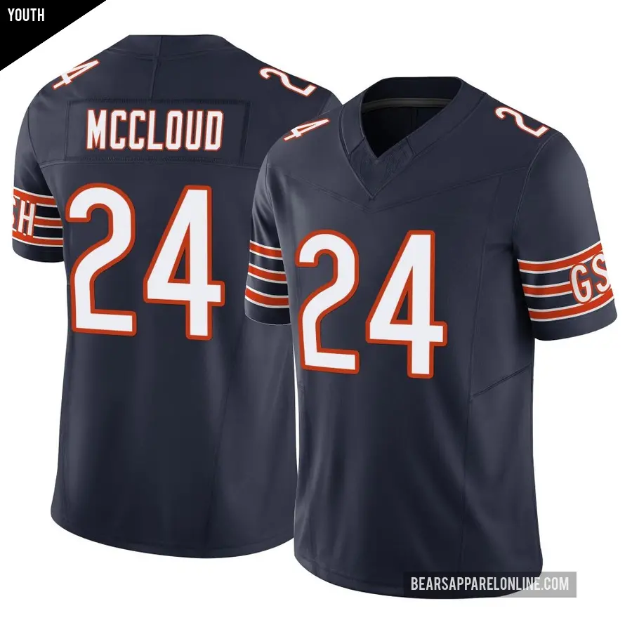 Youth Chicago Bears ＃24 Nick McCloud Navy Limited Vapor F.U.S.E. Jersey
