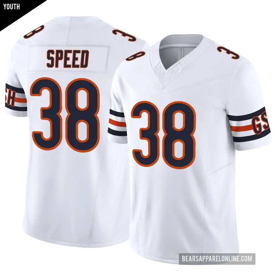 Youth Chicago Bears ＃38 Ameer Speed White Limited Vapor F.U.S.E. Jersey