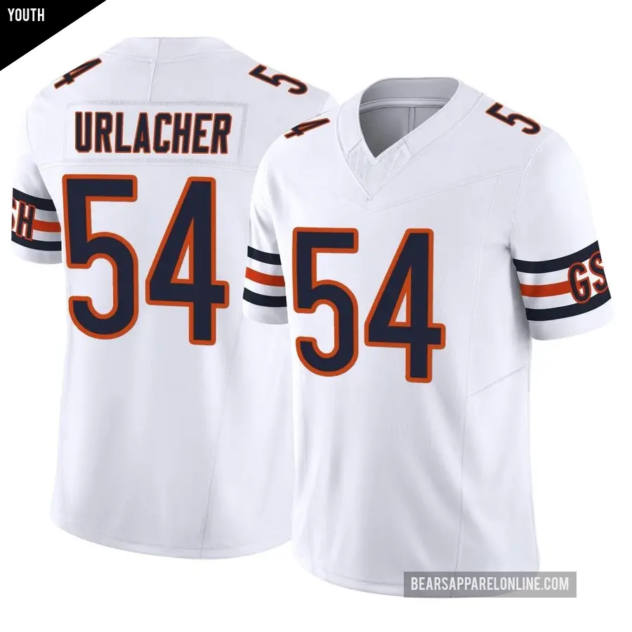 Youth Chicago Bears ＃54 Brian Urlacher White Limited Vapor F.U.S.E. Jersey