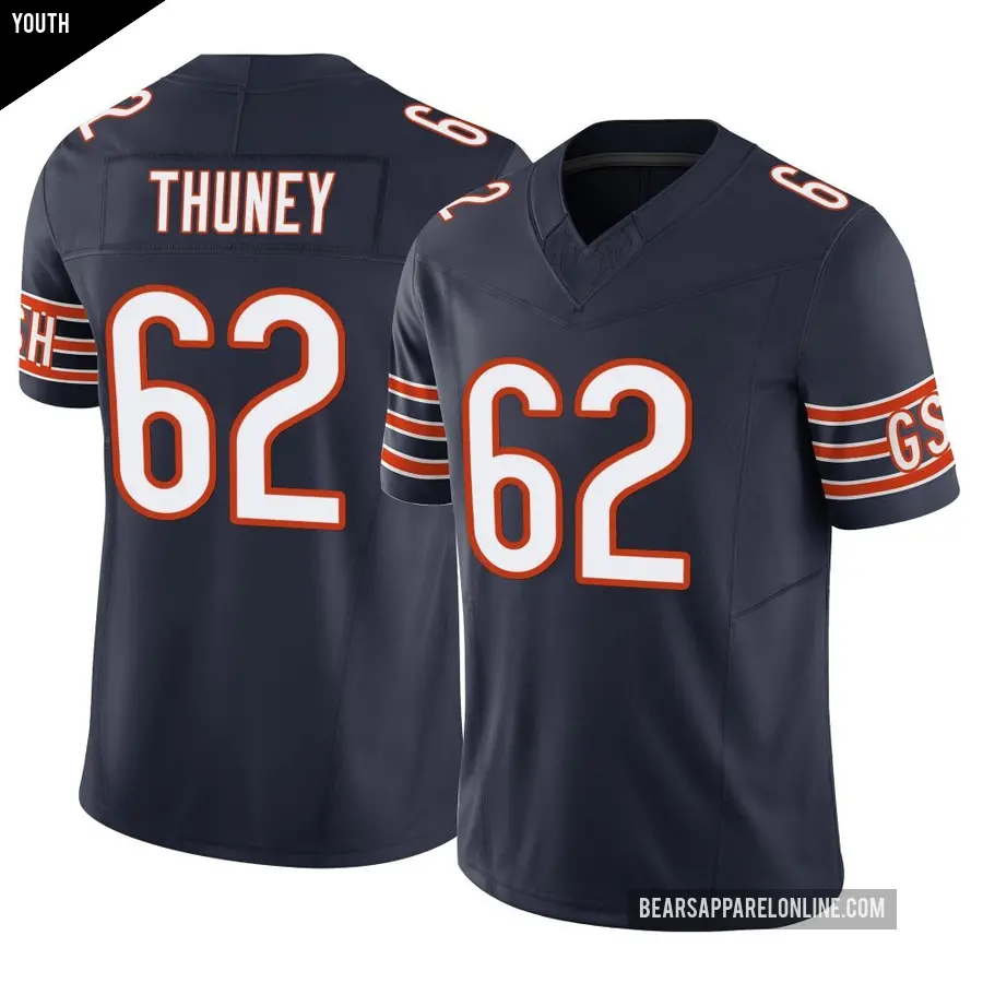 Youth Chicago Bears ＃62 Joe Thuney Navy Limited Vapor F.U.S.E. Jersey
