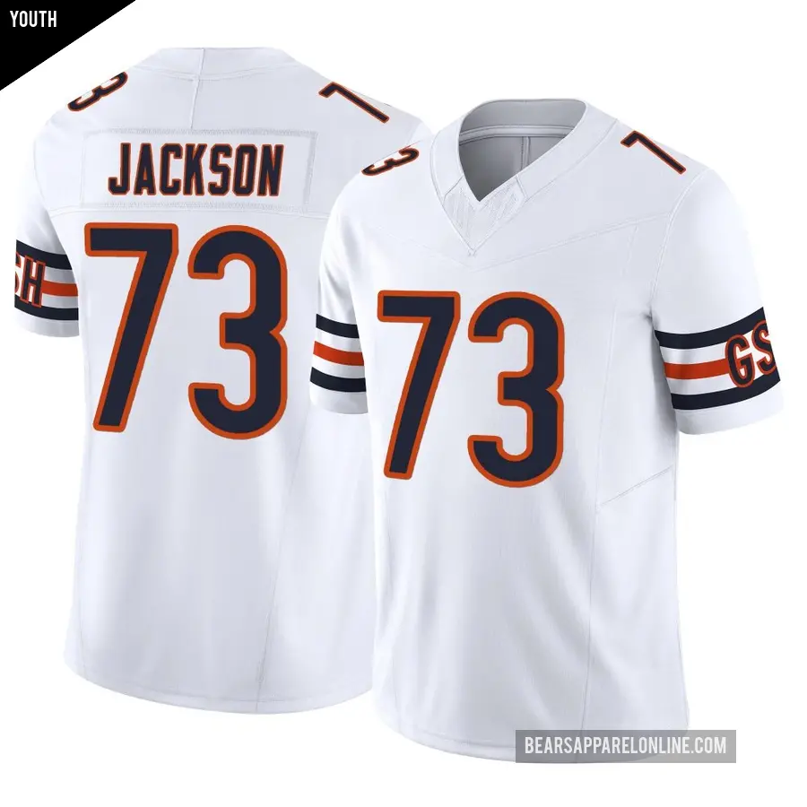 Youth Chicago Bears ＃73 Jonah Jackson White Limited Vapor F.U.S.E. Jersey