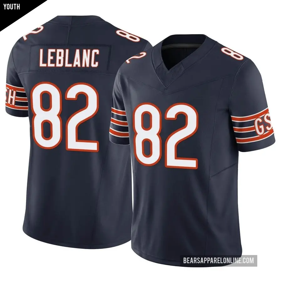 Youth Chicago Bears ＃82 Peter LeBlanc Navy Limited Vapor F.U.S.E. Jersey