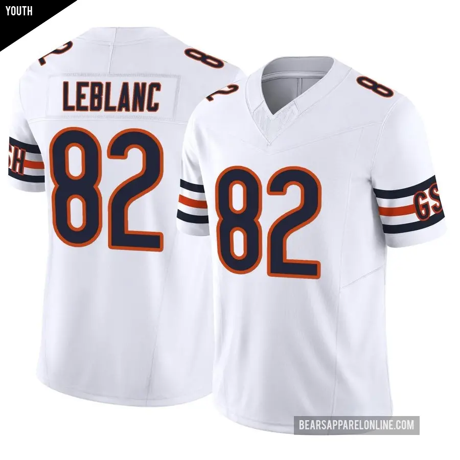Youth Chicago Bears ＃82 Peter LeBlanc White Limited Vapor F.U.S.E. Jersey