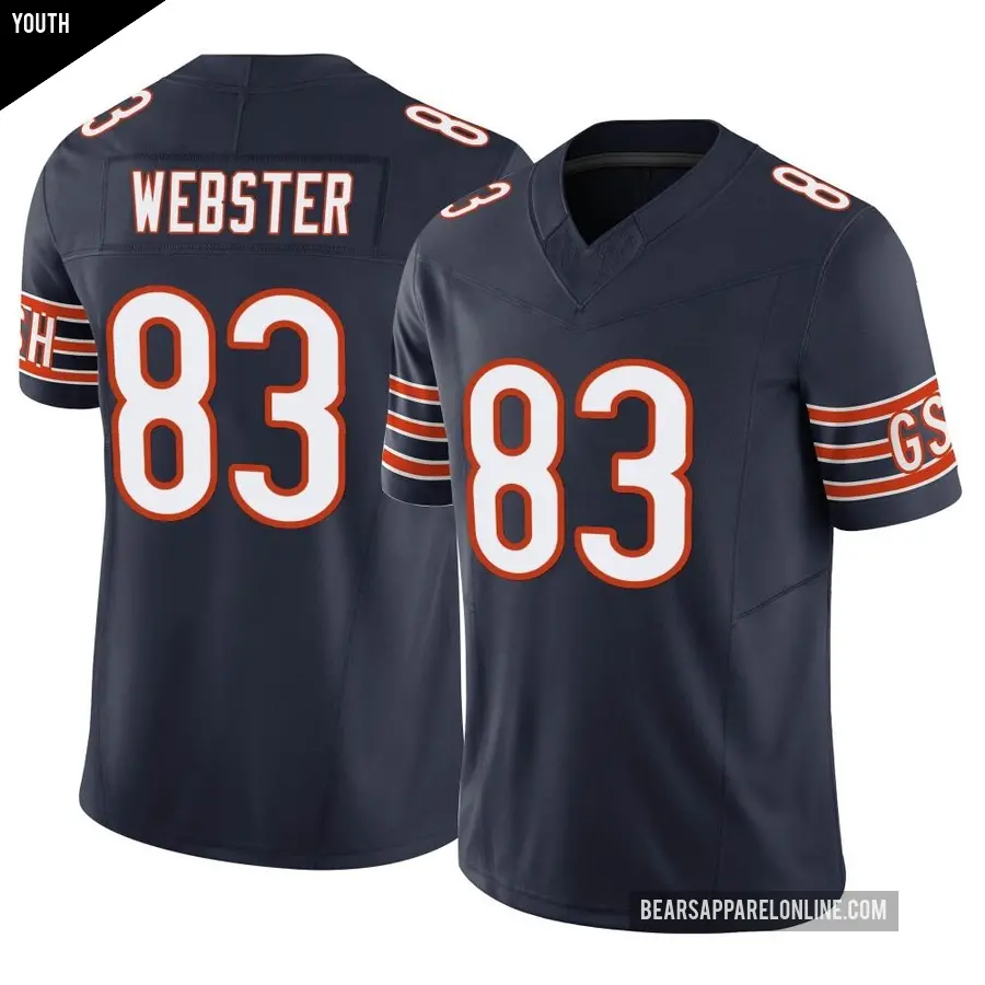 Youth Chicago Bears ＃83 Nsimba Webster Navy Limited Vapor F.U.S.E. Jersey
