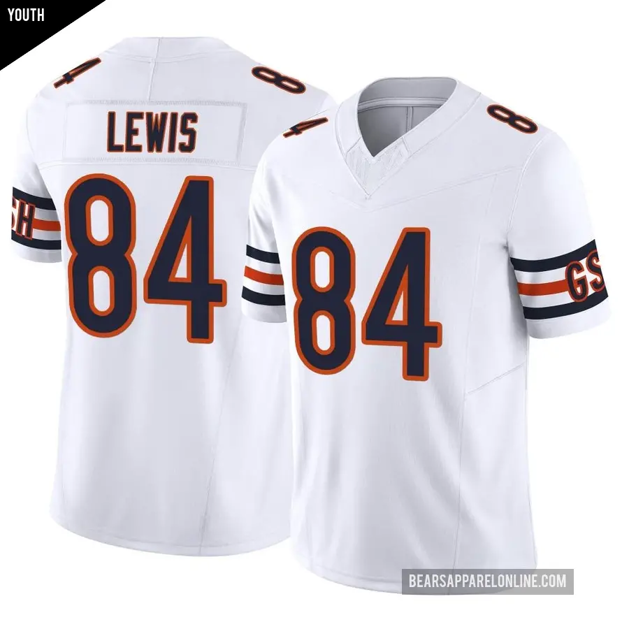 Youth Chicago Bears ＃84 Marcedes Lewis White Limited Vapor F.U.S.E. Jersey