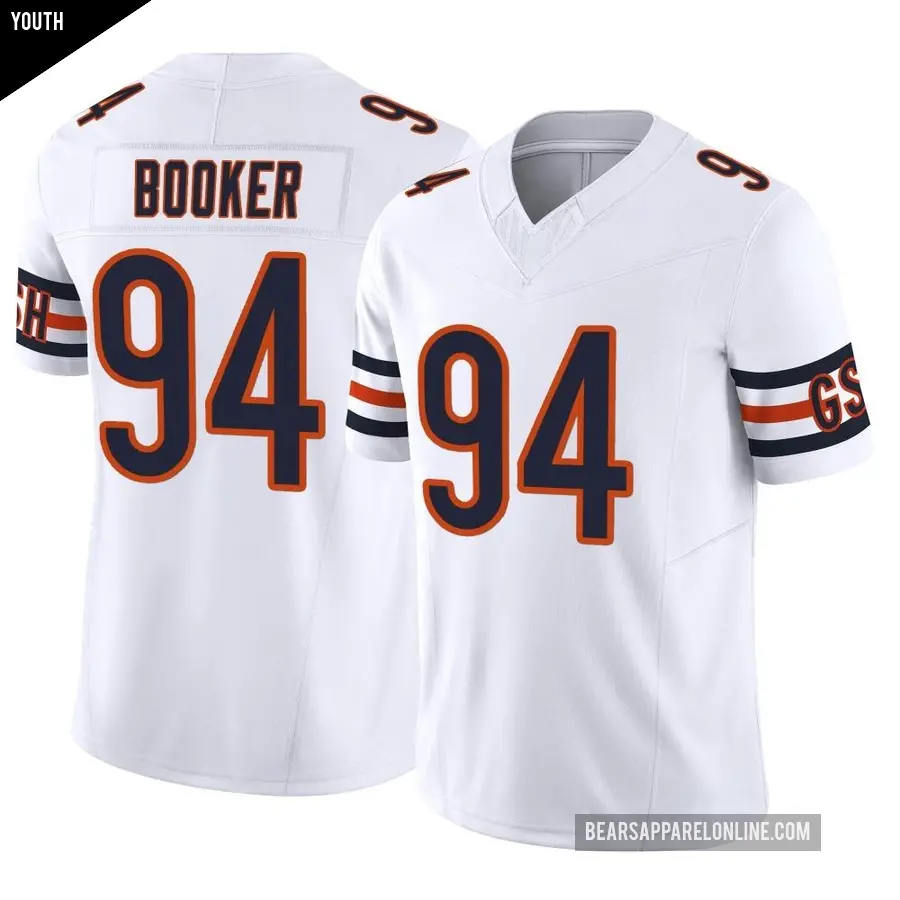 Youth Chicago Bears ＃94 Austin Booker White Limited Vapor F.U.S.E. Jersey